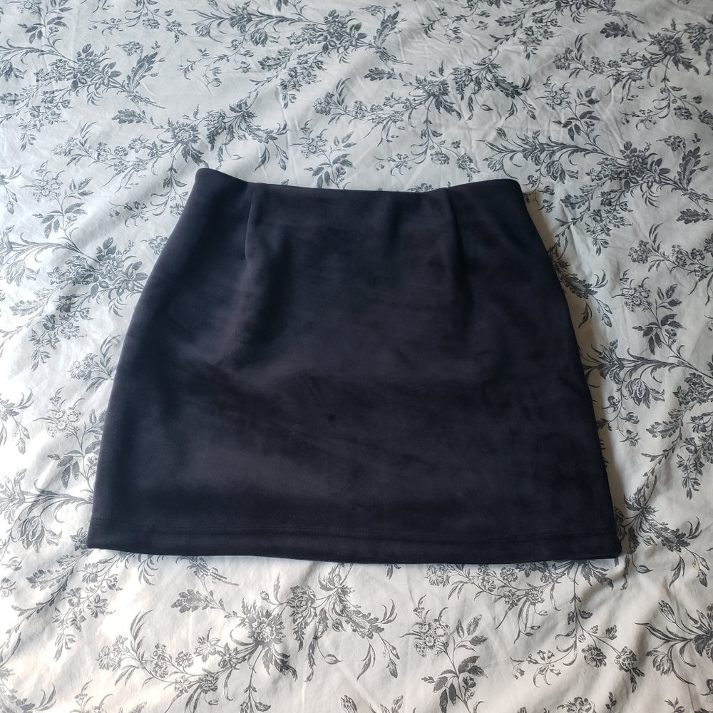 Weekday Kathy Velvet Mini Skirt